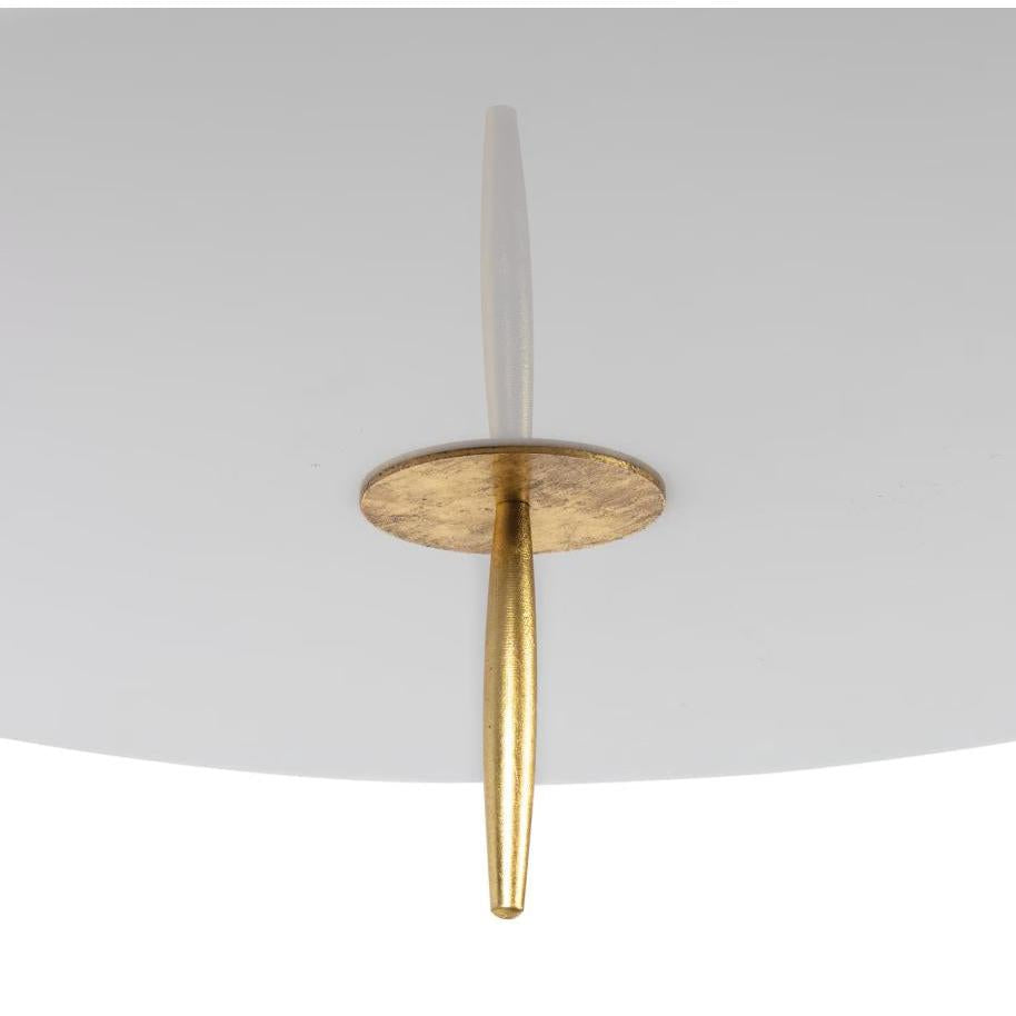 Clove Brass Pendant Large - Natural Linen Shade - Pendant Detail | Bone & Brass