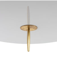 Clove Brass Pendant Large - Natural Linen Shade - Pendant Detail | Bone & Brass