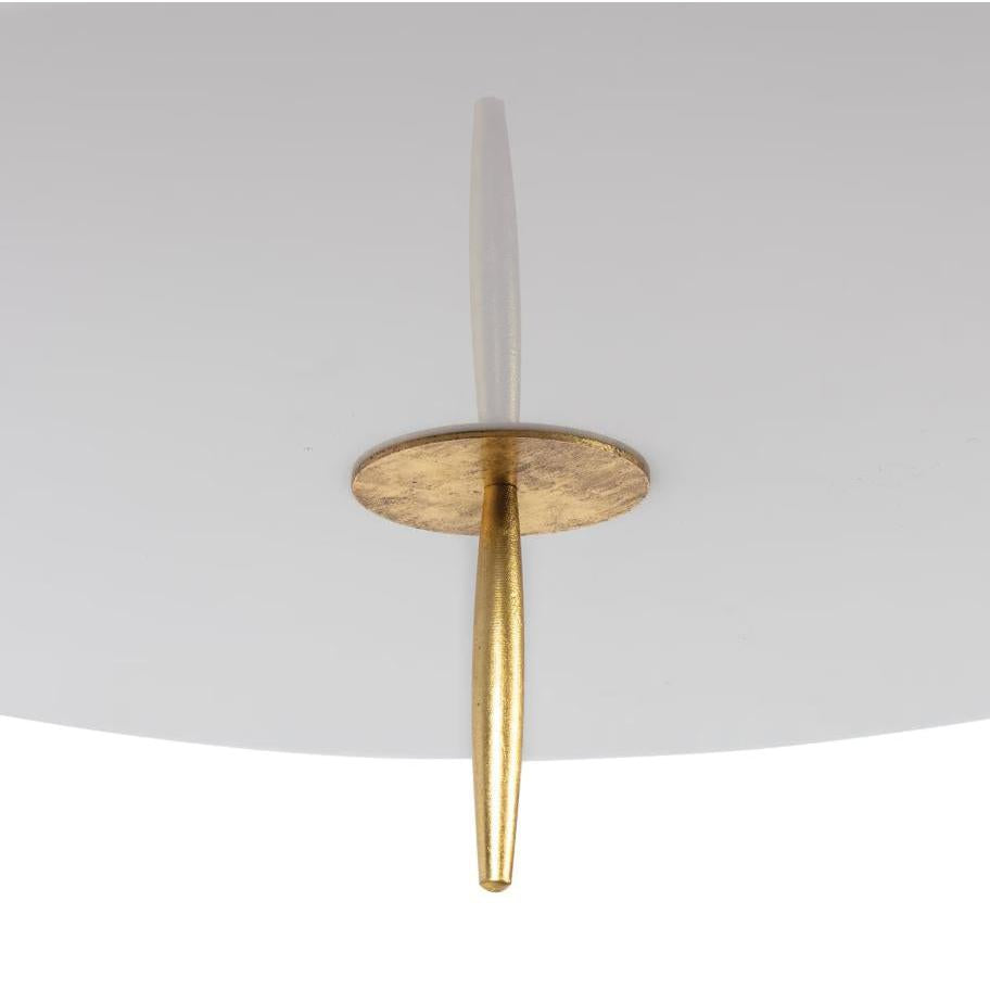 Clove Antique Gold Pendant Large - Black Shade - Pendant Detail | Bone & Brass