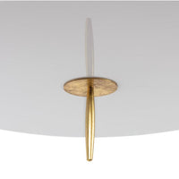 Clove Antique Gold Pendant Large - Black Shade - Pendant Detail | Bone & Brass