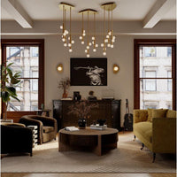 Charli Marble Accent Table - Green - Table Top View | Bone & Brass