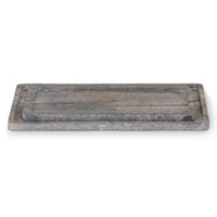 Sutton Grey Rectangle Travertine Tray Set | Bone & Brass