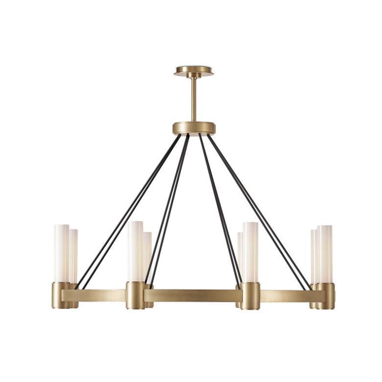 Dixon Chandelier - Natural Brass | Bone & Brass