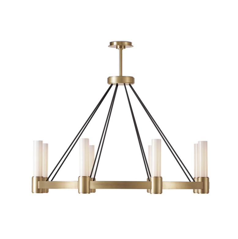 Dixon Chandelier - Natural Brass