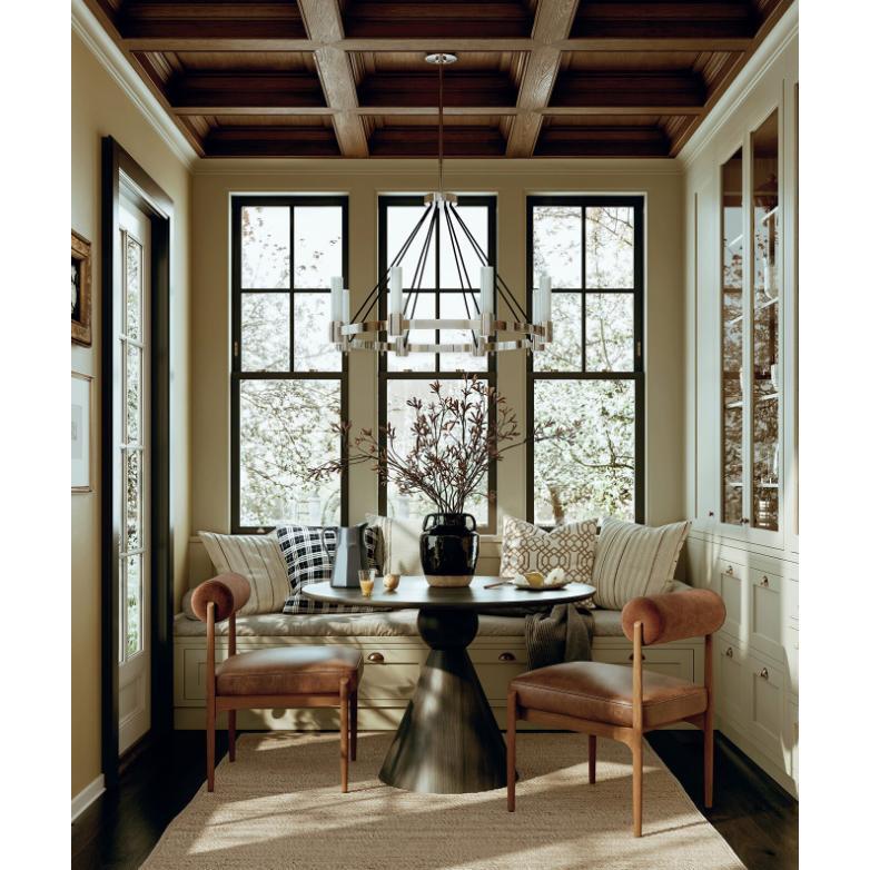 Dixon Chandelier - Natural Brass - Chandelier Close Up | Bone & Brass