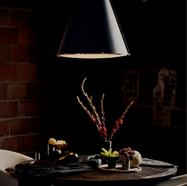 French Maid Navy Blue & Nickel Small Chandelier