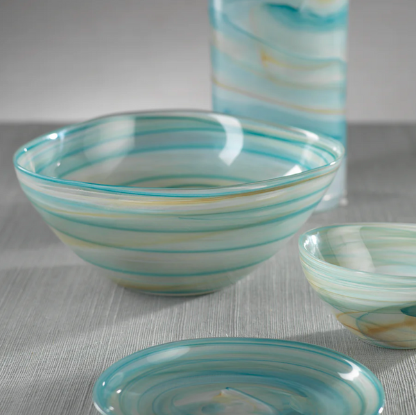 Lagoon Alabaster Serving Bowls, Set of 2