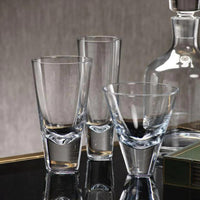 Anamaria Tall Tapered Drinking Glass, Set 4 - Glass Side View | Bone & Brass
