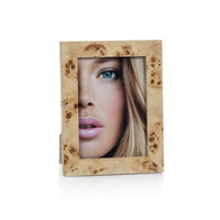 Bogor Burlwood 5 x 7 Photo Frame | Bone & Brass
