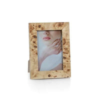 Bogor Burlwood 4 x 6 Photo Frame | Bone & Brass