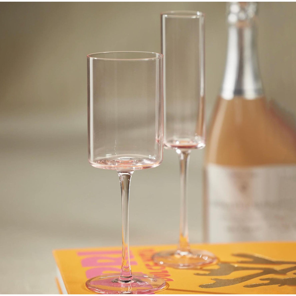 Fruttuoso Champagne Flutes, Set of 6 - Glass Bowl Detail | Bone & Brass