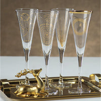 Festivity Champagne Flutes, Set of 4
