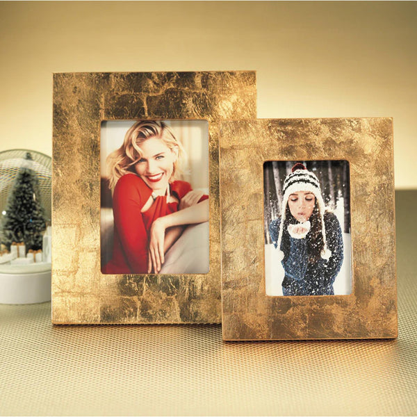 Gold Leaf Photo Frame - Frame Detail | Bone & Brass