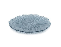Icy Sapphire Glass Salad Plates, Set of 6