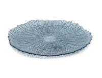 Icy Sapphire Glass Dinner Plates, Set of 6