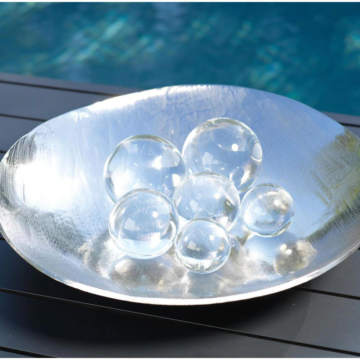 June Decorative Crystal Glass Balls - Detail View | Bone & Brass