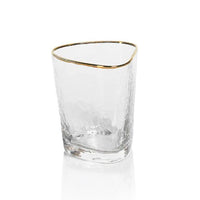 Kamarone Triangular Double Old Fashioned Glasses, Set of 4 | Bone & Brass