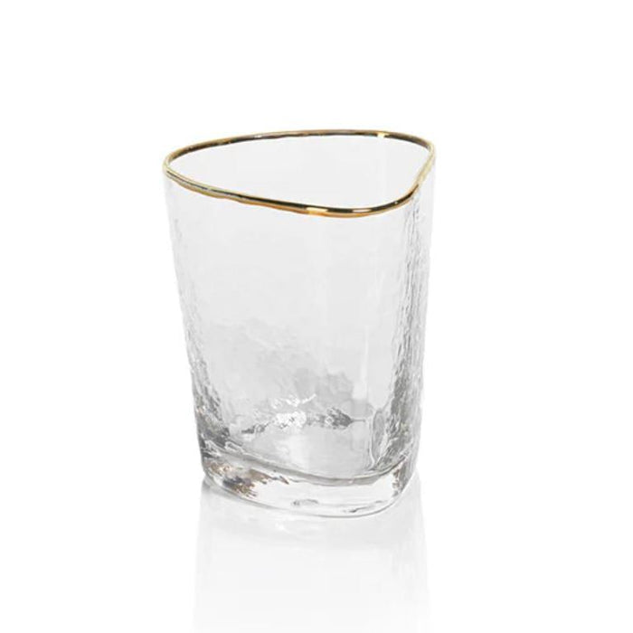 Kamarone Triangular Double Old Fashioned Glasses, Set of 4 | Bone & Brass