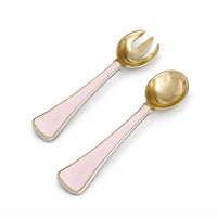 Blush Pink & Gold Soho Salad Servers | Bone & Brass