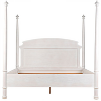 Douglas Four Poster Bed, White Wash or Black | Bone & Brass