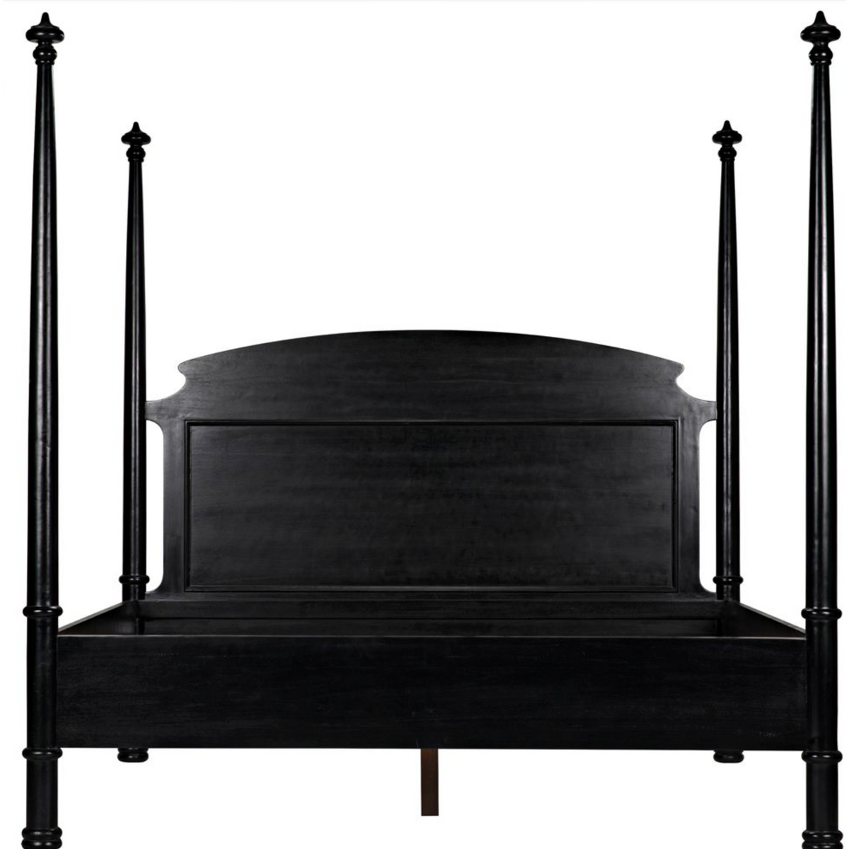 Douglas Four Poster Bed, White Wash or Black - Bed Headboard Detail | Bone & Brass