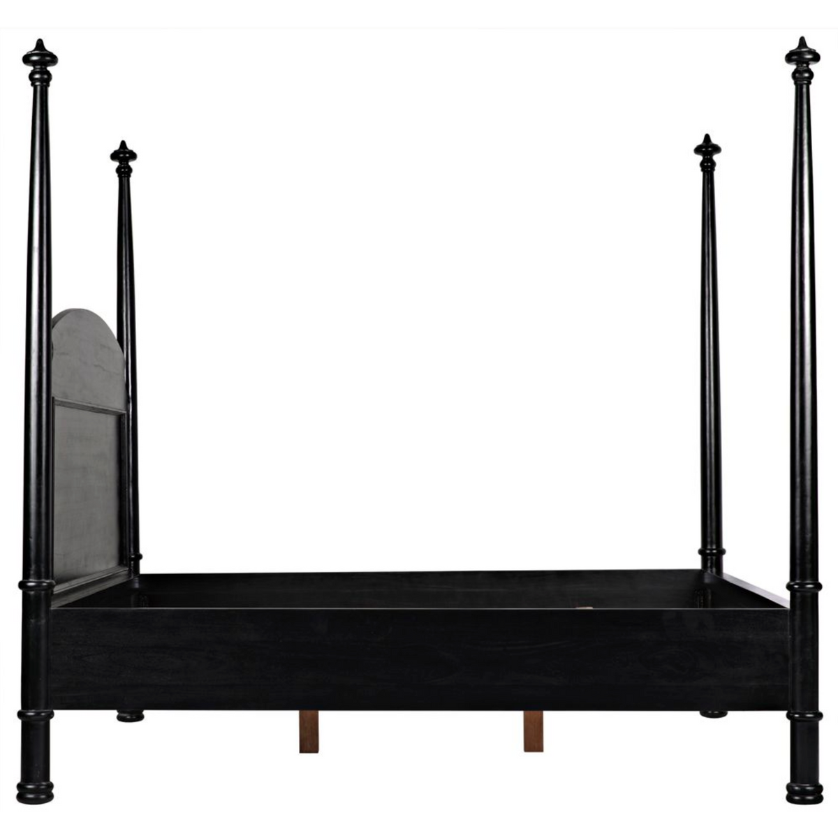 Douglas Four Poster Bed, White Wash or Black - Bed Frame Detail | Bone & Brass