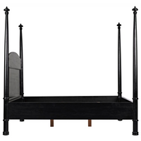 Douglas Four Poster Bed, White Wash or Black - Bed Frame Detail | Bone & Brass