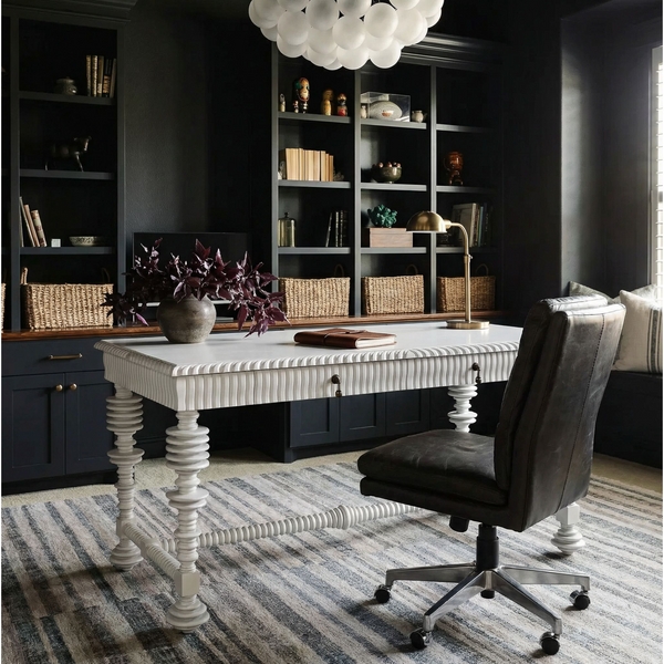 Portuguese White Office Desk