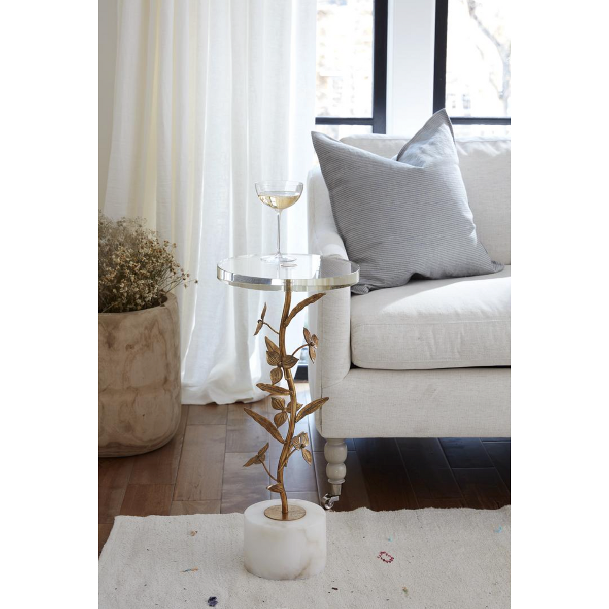 Trillium Martini Table - Table Top View | Bone & Brass