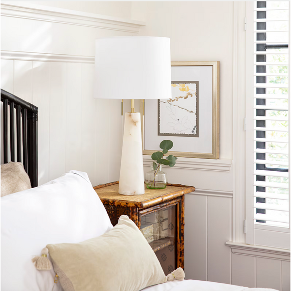 Austen Alabaster Table Lamp - Lamp Detail | Bone & Brass