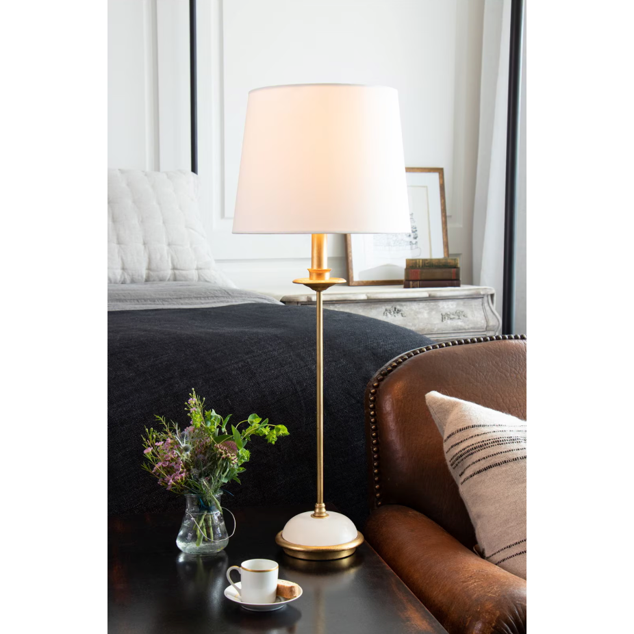 Fisher Stem Buffet Lamp - Lamp Detail | Bone & Brass