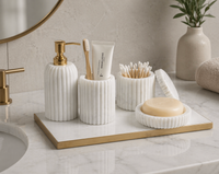 Ivory Marble Lidded Apothecary Jar - Jar Detail | Bone & Brass