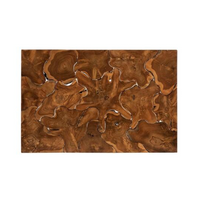 Rectangle Teak Slice Coffee Table - Table View | Bone & Brass
