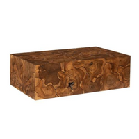 Rectangle Teak Slice Coffee Table | Bone & Brass