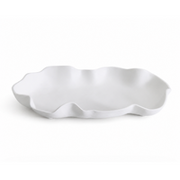 Vida Nube Large Platter (White) | Bone & Brass