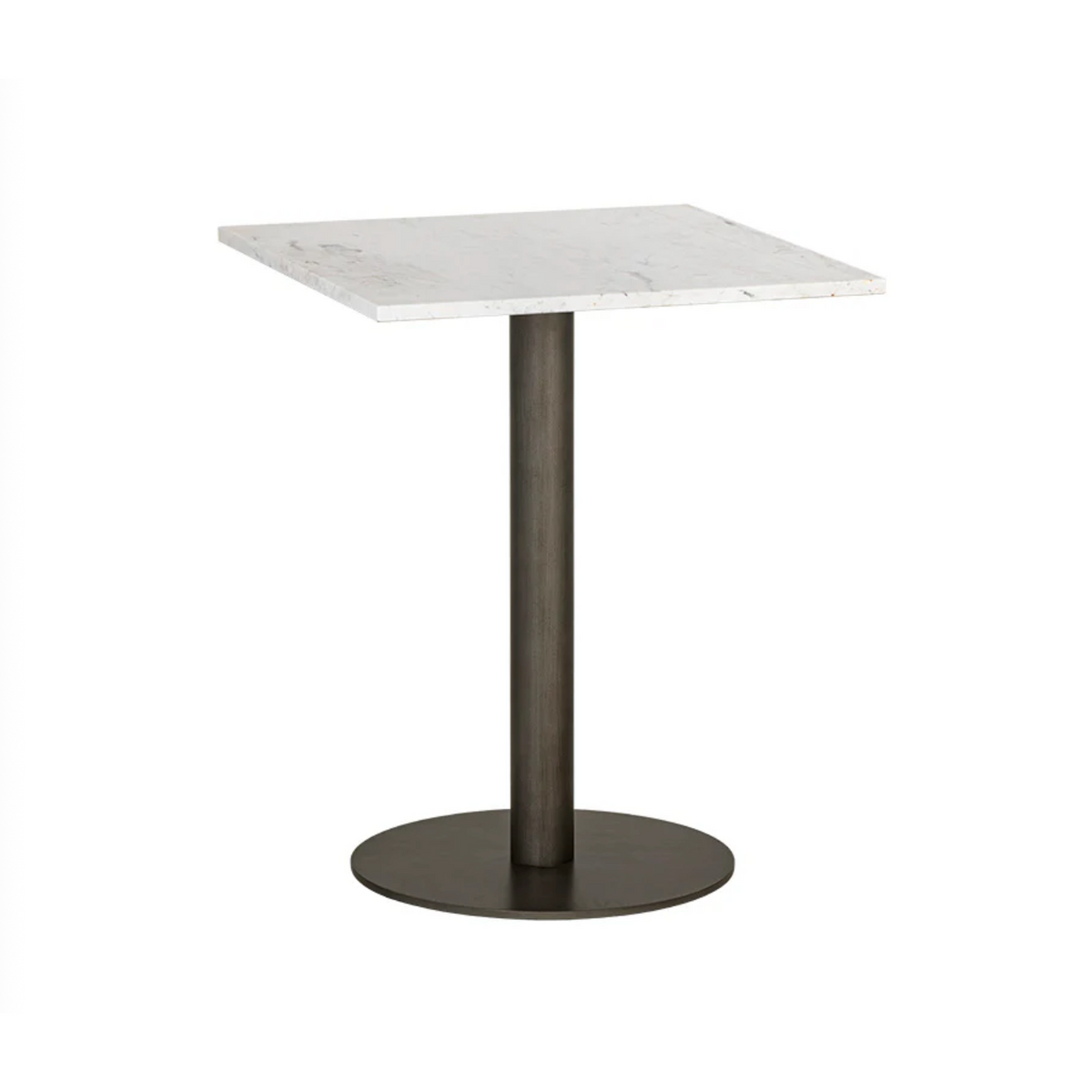 Claudia Pewter & Marble Bistro Table - 24" | Bone & Brass