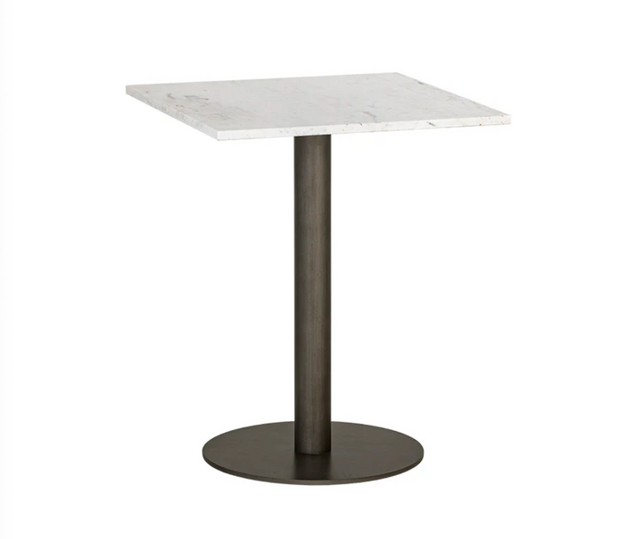 Claudia Pewter & Marble Bistro Table - 24"