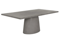 Cavallini Gray Concrete Outdoor Dining Table | Bone & Brass