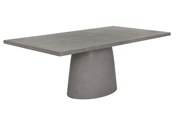 Cavallini Gray Concrete Outdoor Dining Table | Bone & Brass