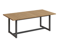 Geneve Natural Teak Extension Dining Table | Bone & Brass