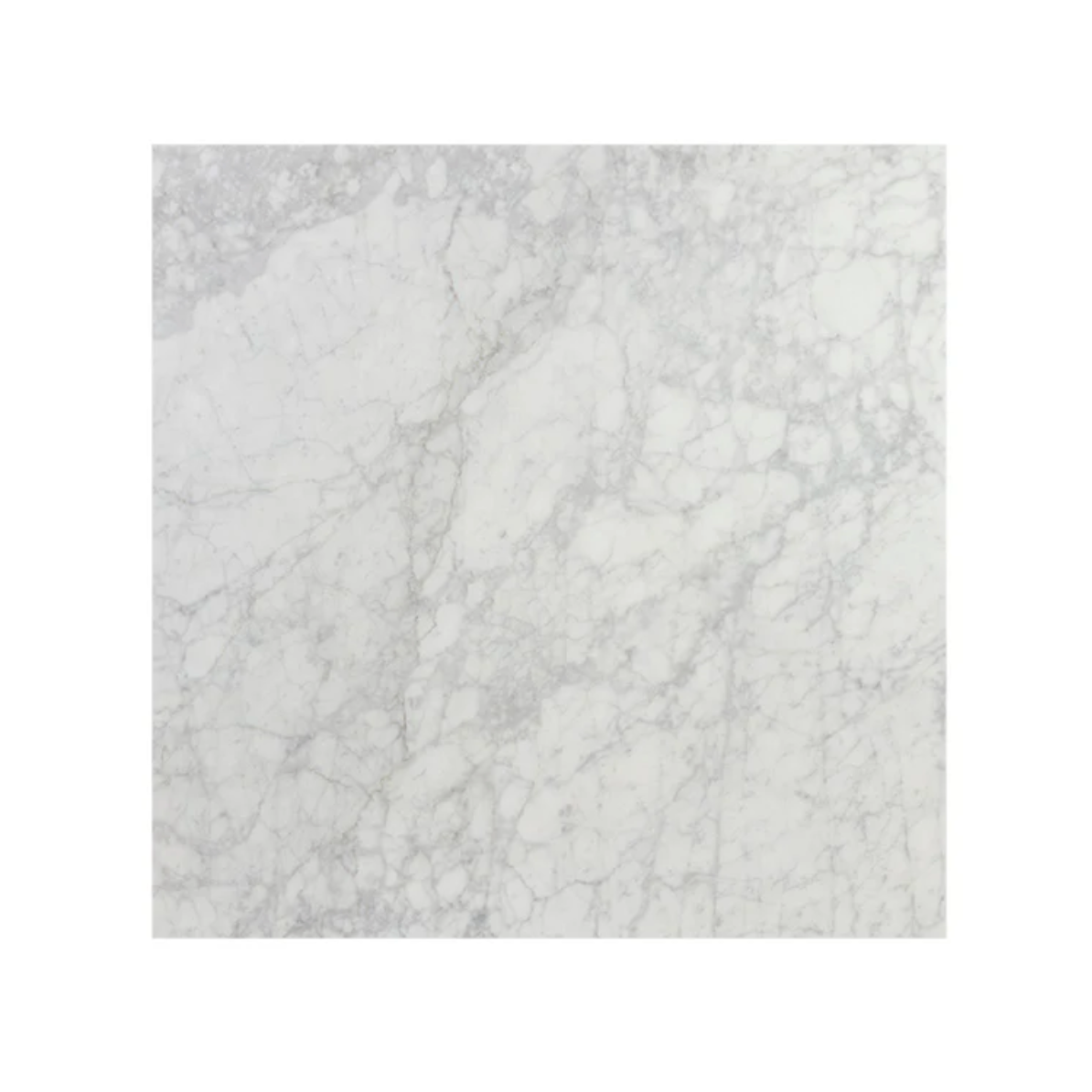 Enco Marble & Gold Square Bistro Table 24" - Table Top View | Bone & Brass
