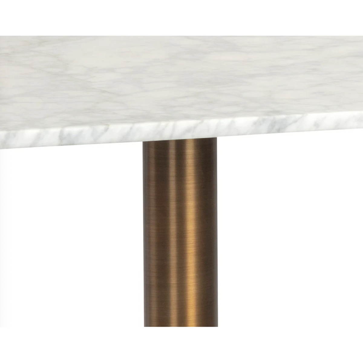 Enco Marble & Gold Square Bistro Table 24" - Table Detail | Bone & Brass