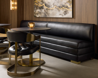 Massie Black Marble & Gold Bistro Table 35.5" - Table Detail | Bone & Brass