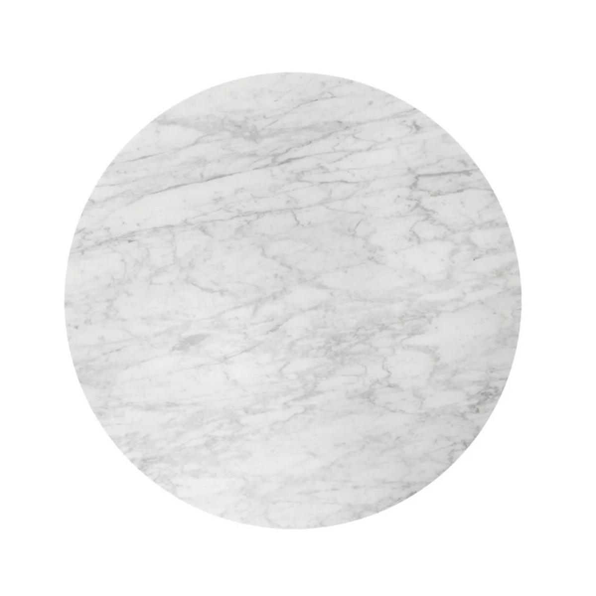 Damon Marble & Gold Round Bistro Table - Table Top View | Bone & Brass