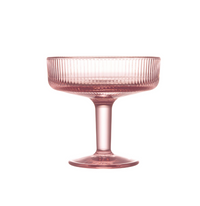 Alice Pedestal Dessert Cups | Pink or Clear Set of 6 | Bone & Brass