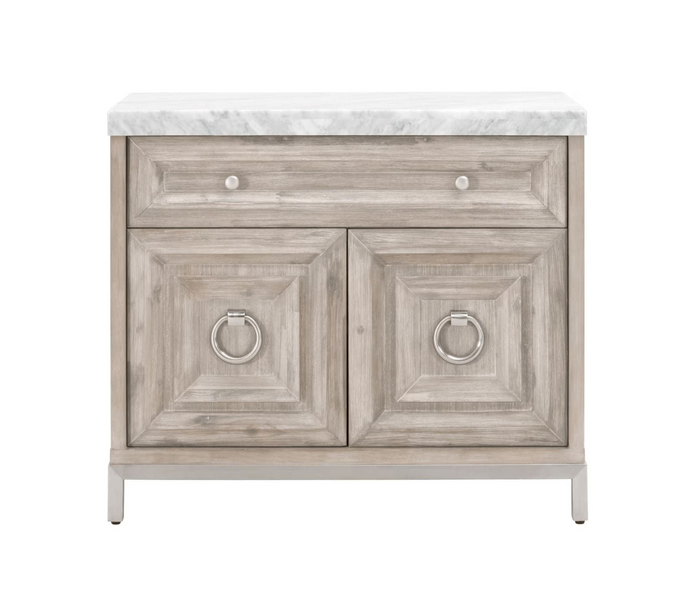 Azure Natural Gray & White Carrera Media Chest