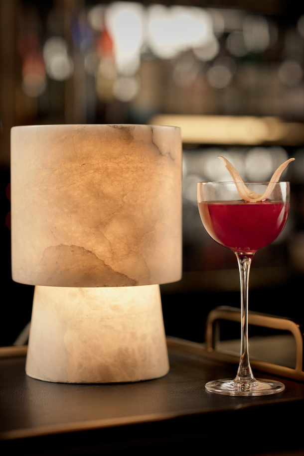 Hazel Alabaster Uplight Lamp