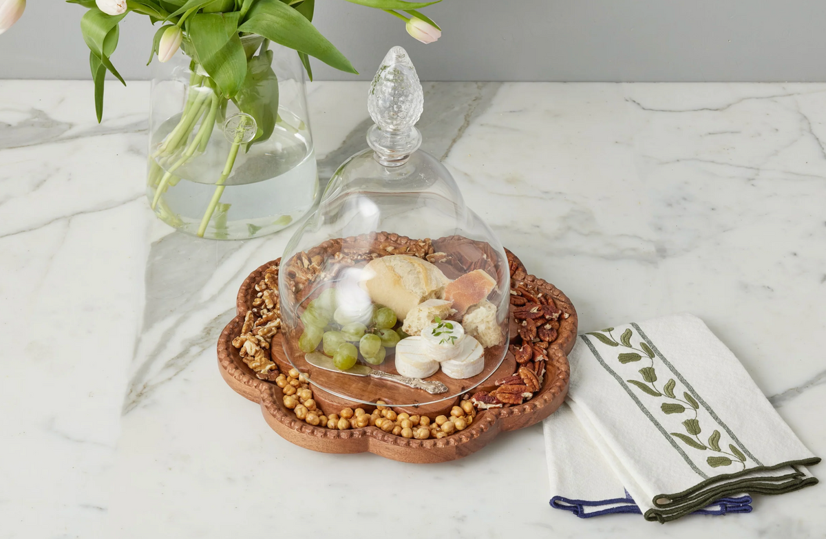 Vintage English Bread Board, Medium Scalloped