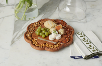 Vintage English Bread Board, Medium Scalloped