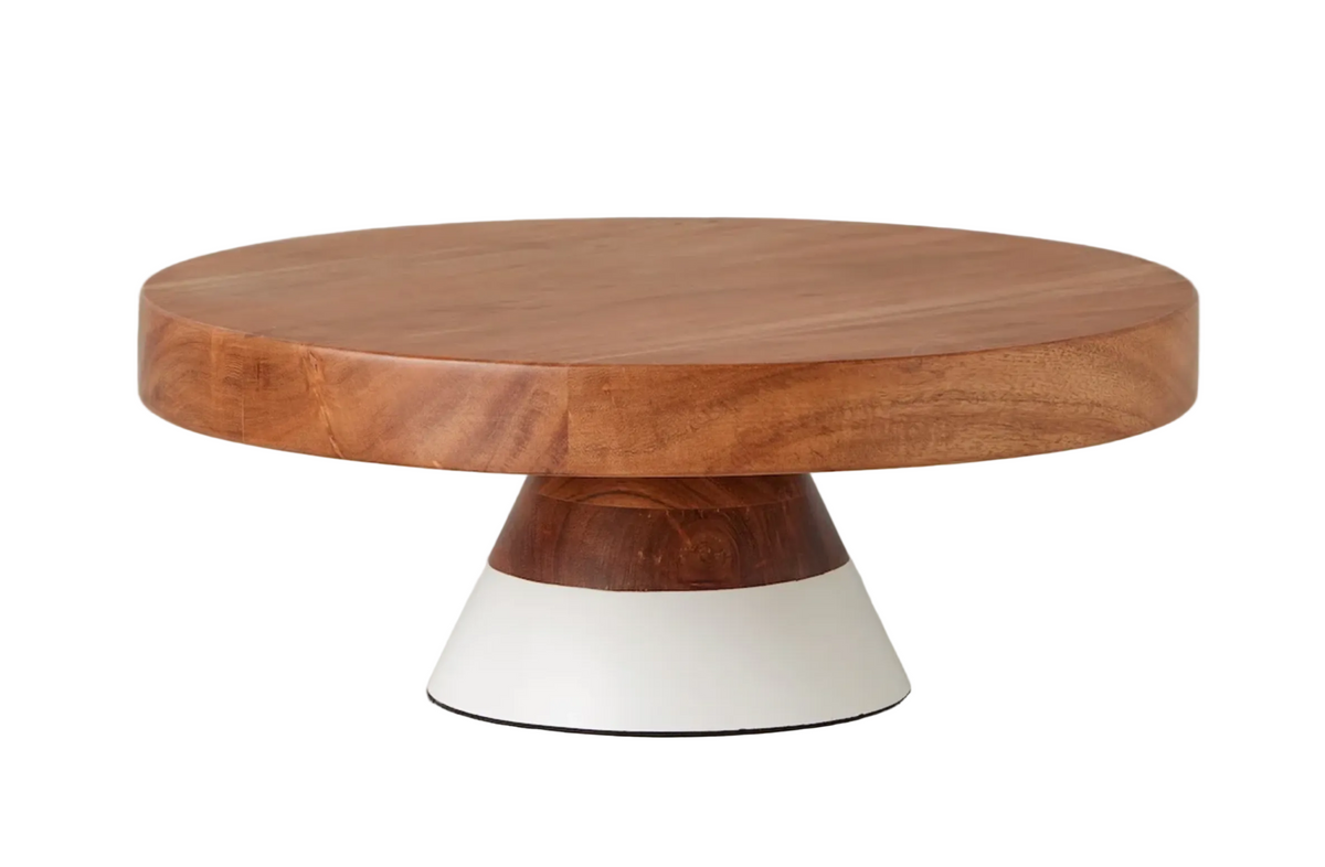 Mod White Cake & Charcuterie Stand, Medium